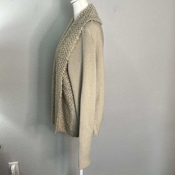 Chico’s Textured Collar Cardigan Beige Size XL - Picture 4 of 8